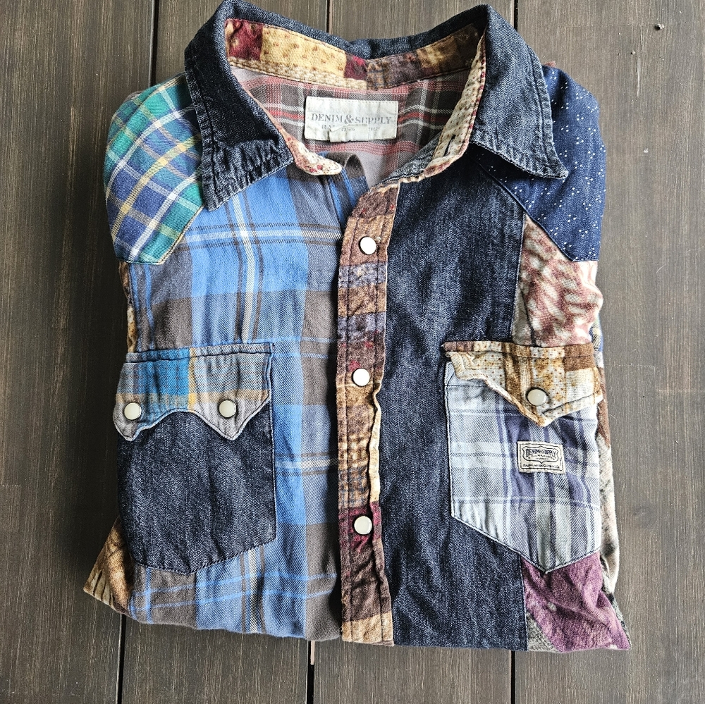Ralph Lauren Patchwork Longsleeve Flannel